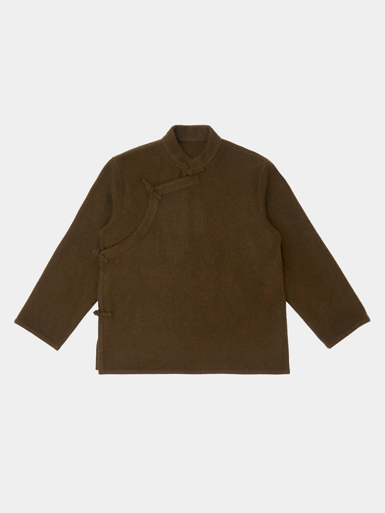 Tibetan Boiled Yak Wool Jacket. Handmade yak wool clothes from
