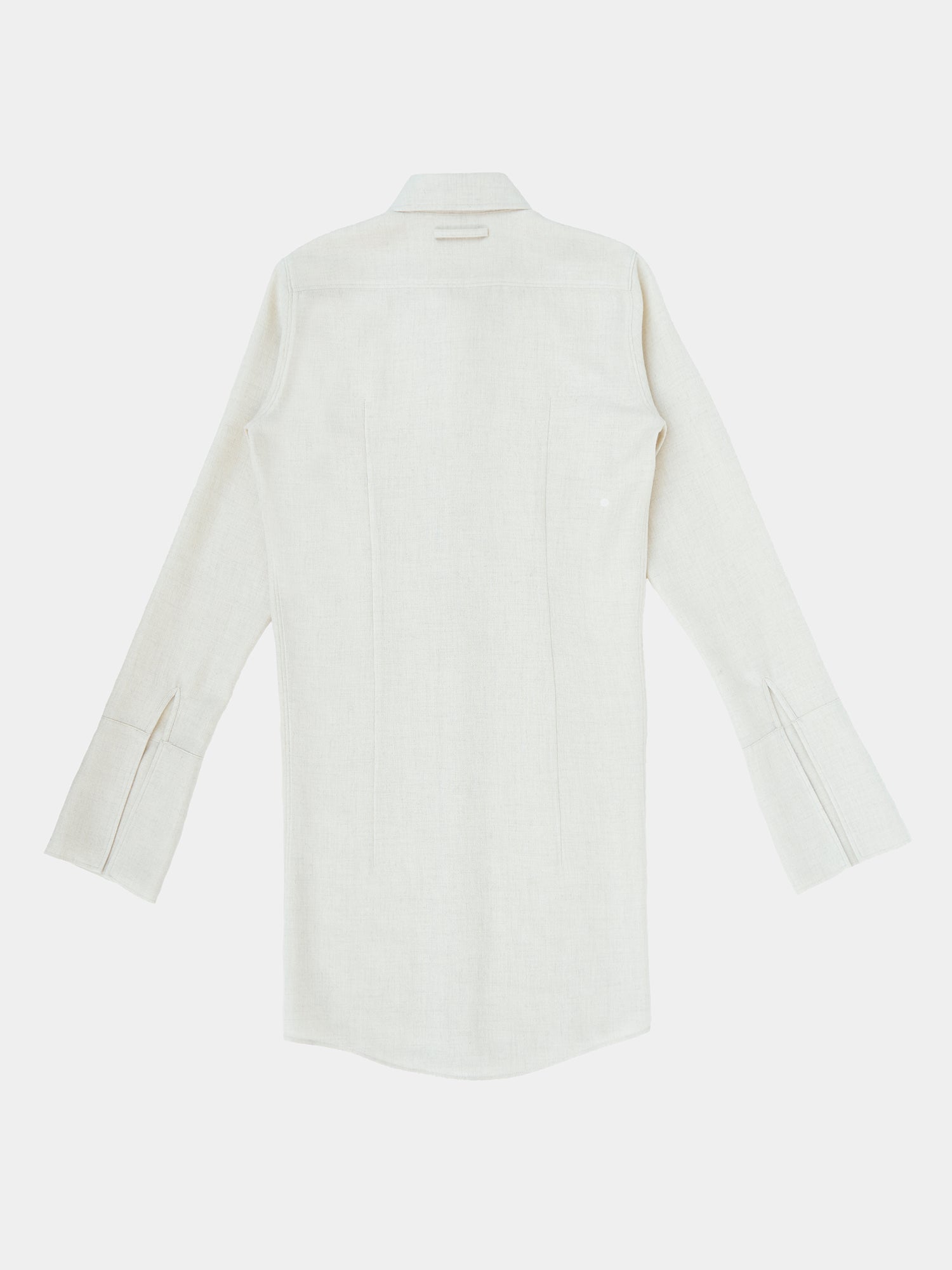 Tibetan Chuba Shirt. Yak wool silk long sleeved shirt, Norlha Atelier