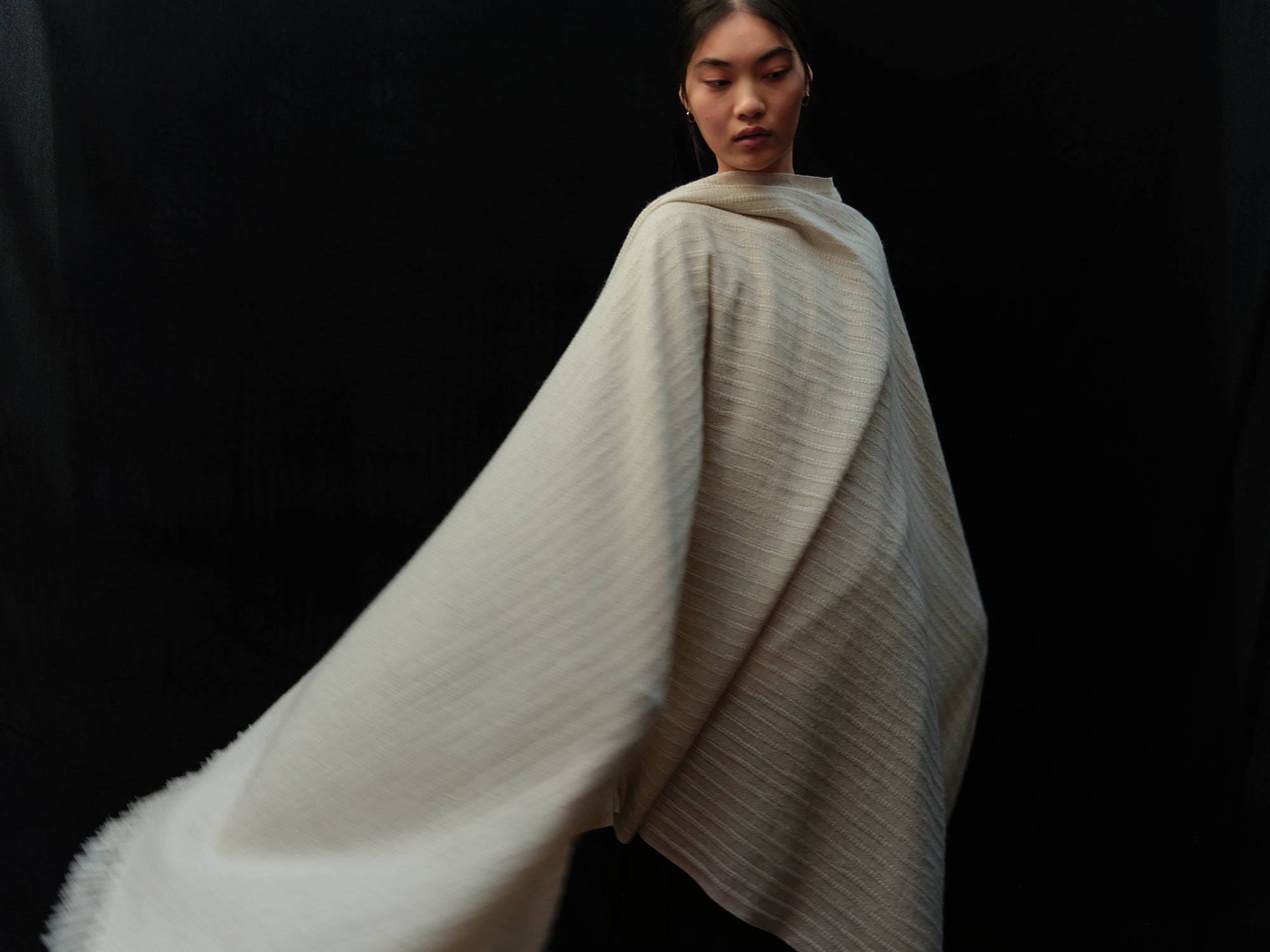 Village Dragon Shawl. Super fine yak wool and silk scarves, Norlha