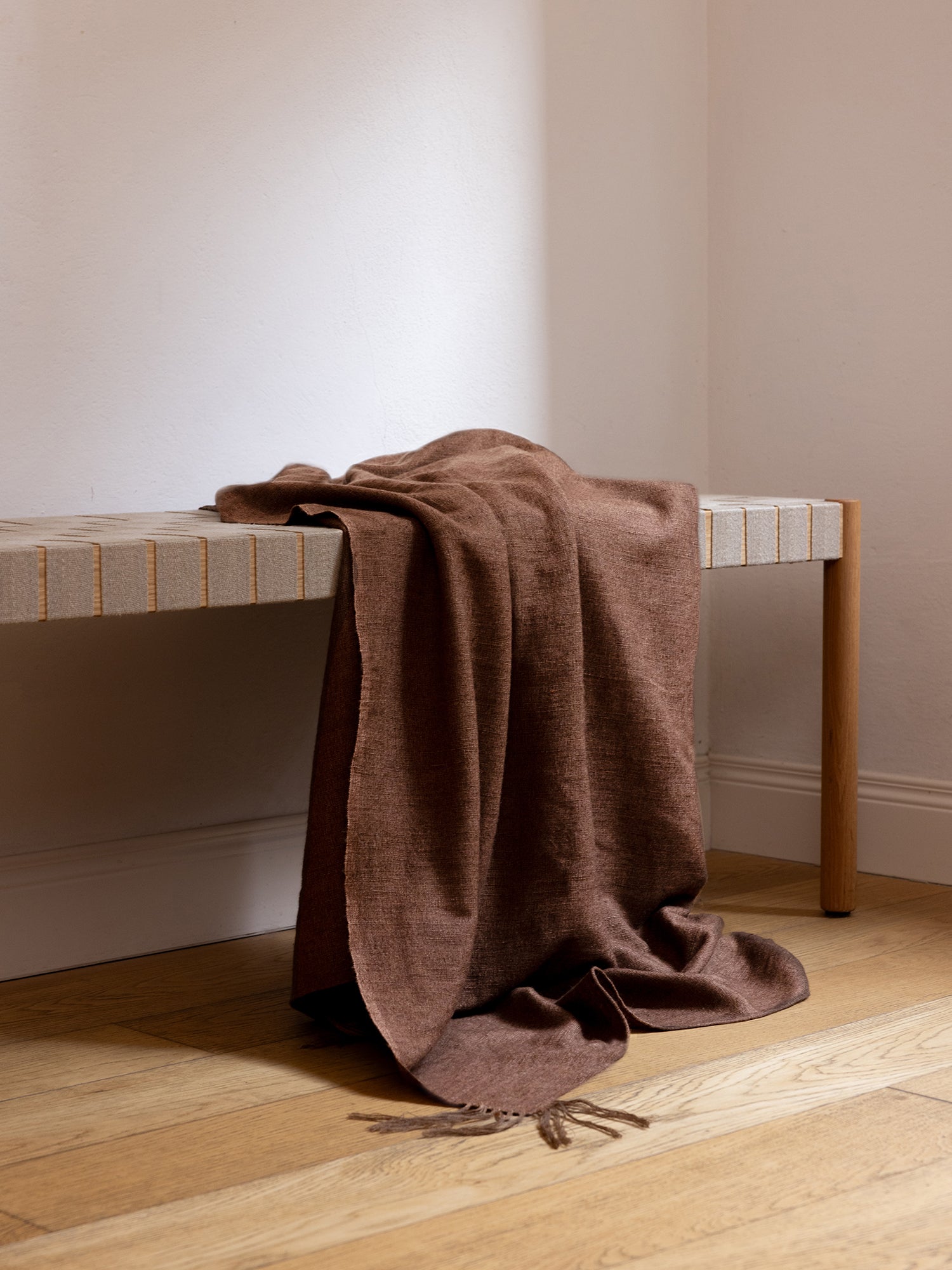Village Tassel Blanket. Luxury Yak Wool Blankets and Throws, Norlha