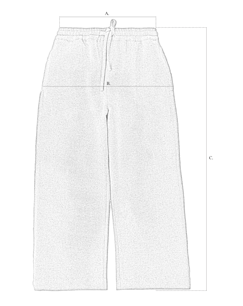 Wide - Leg Trousers size diagram