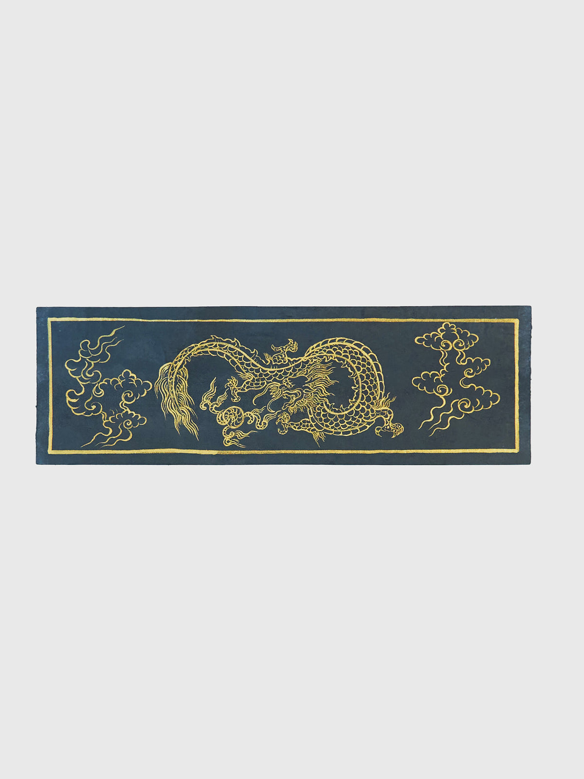 Hand-Painted Wood Dragon Blessing