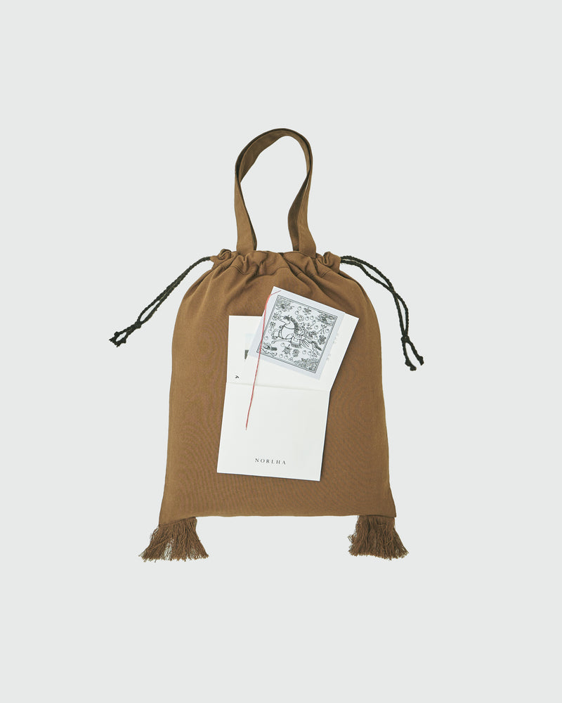Nomad Border Skinny Scarf (Natural Yak White Base)