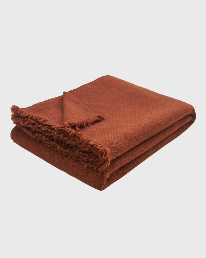 Dark orange sales throw blanket
