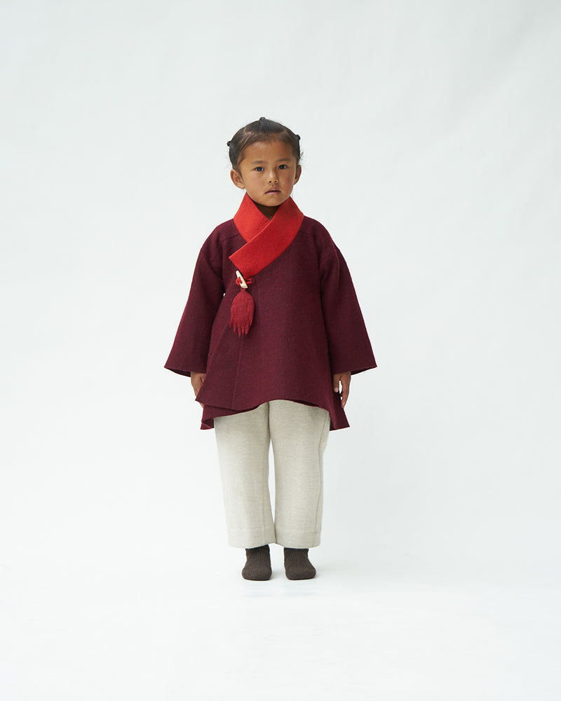 Children's Cropped Folk Coat