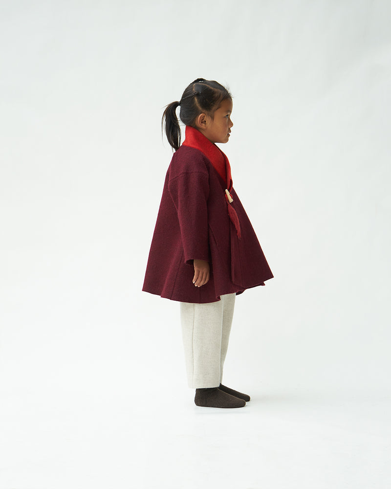 Children's Cropped Folk Coat