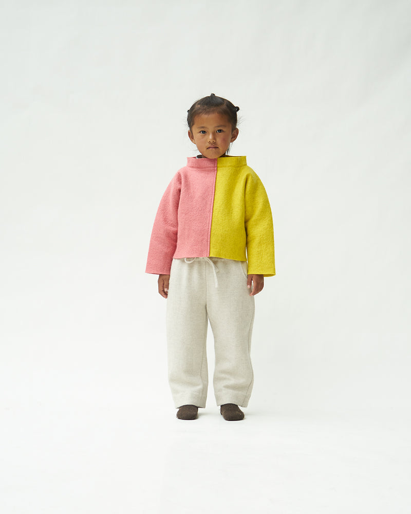 Sun Yellow and Rosy Pink
